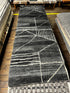 George 2.9x8.3 Hand-Knotted Charcoal Cut Pile Runner | Banana Manor Rug Factory Outlet