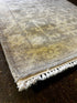 Georgia 2.6x15.6 Hand-Knotted Grey & Silver Turkish Oushak | Banana Manor Rug Factory Outlet