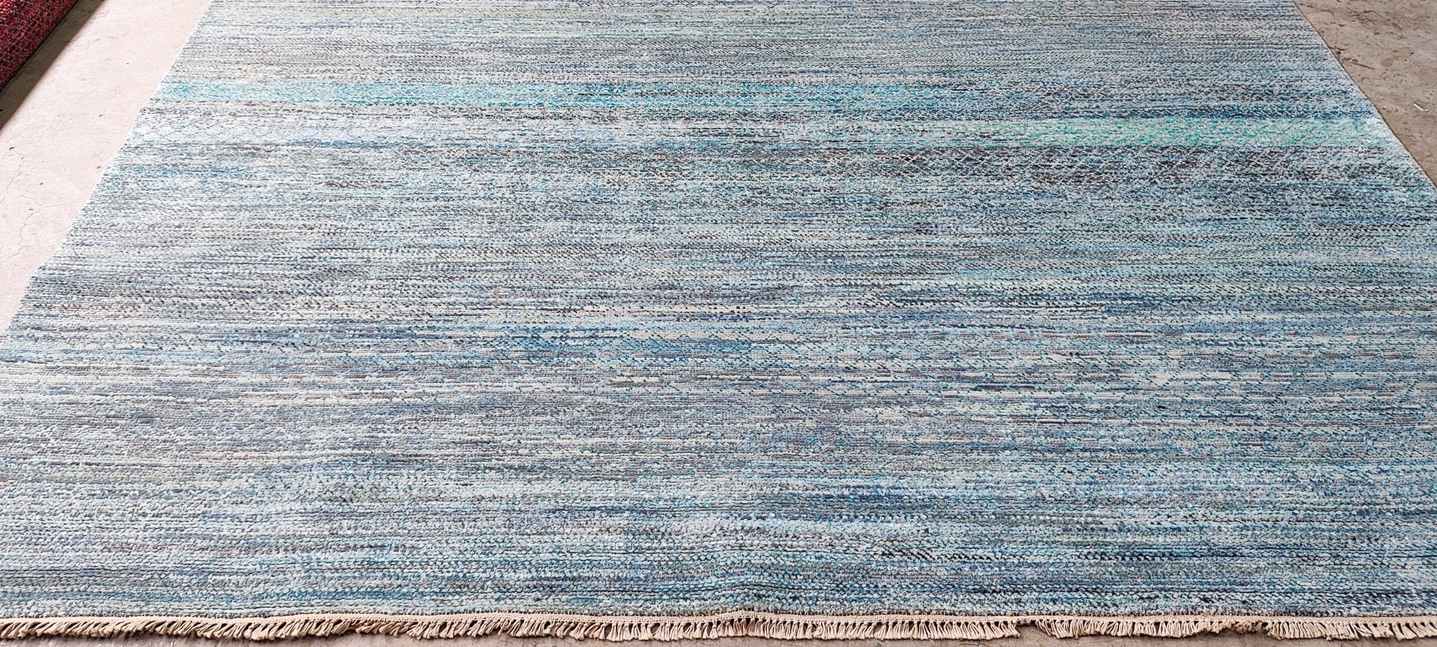 Gert 9x12 Hand-Knotted Blue Mix Modern | Banana Manor Rug Factory Outlet