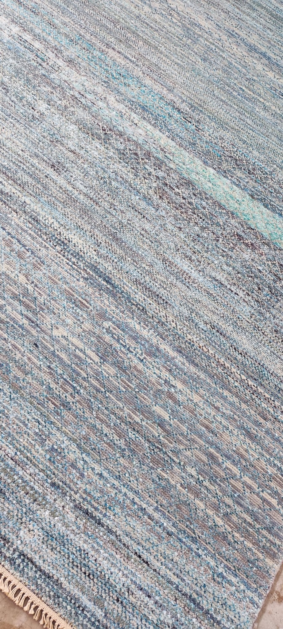 Gert 9x12 Hand-Knotted Blue Mix Modern | Banana Manor Rug Factory Outlet