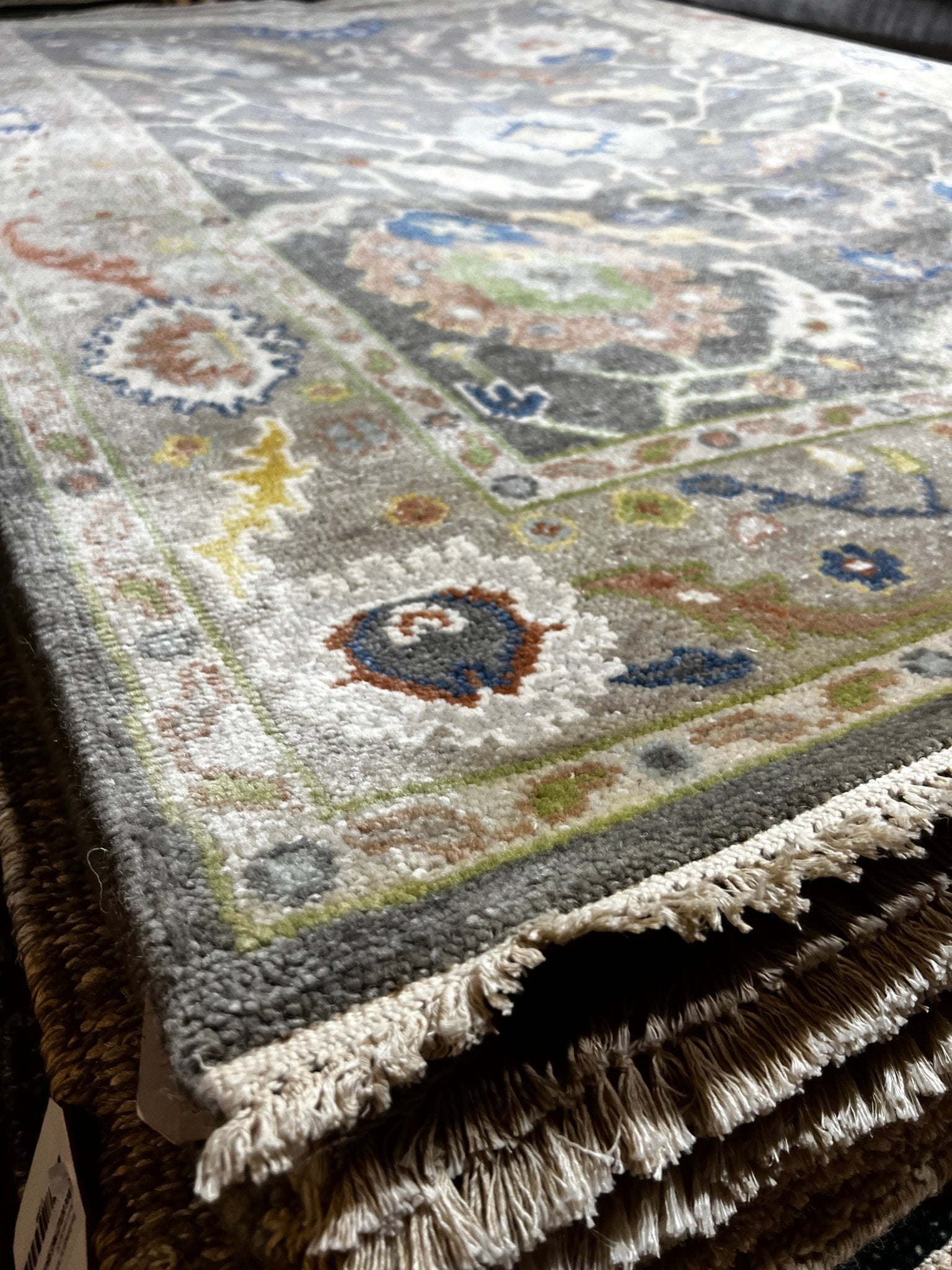 Gessica 5x7 Grey & Tan Oushak | Banana Manor Rug Factory Outlet