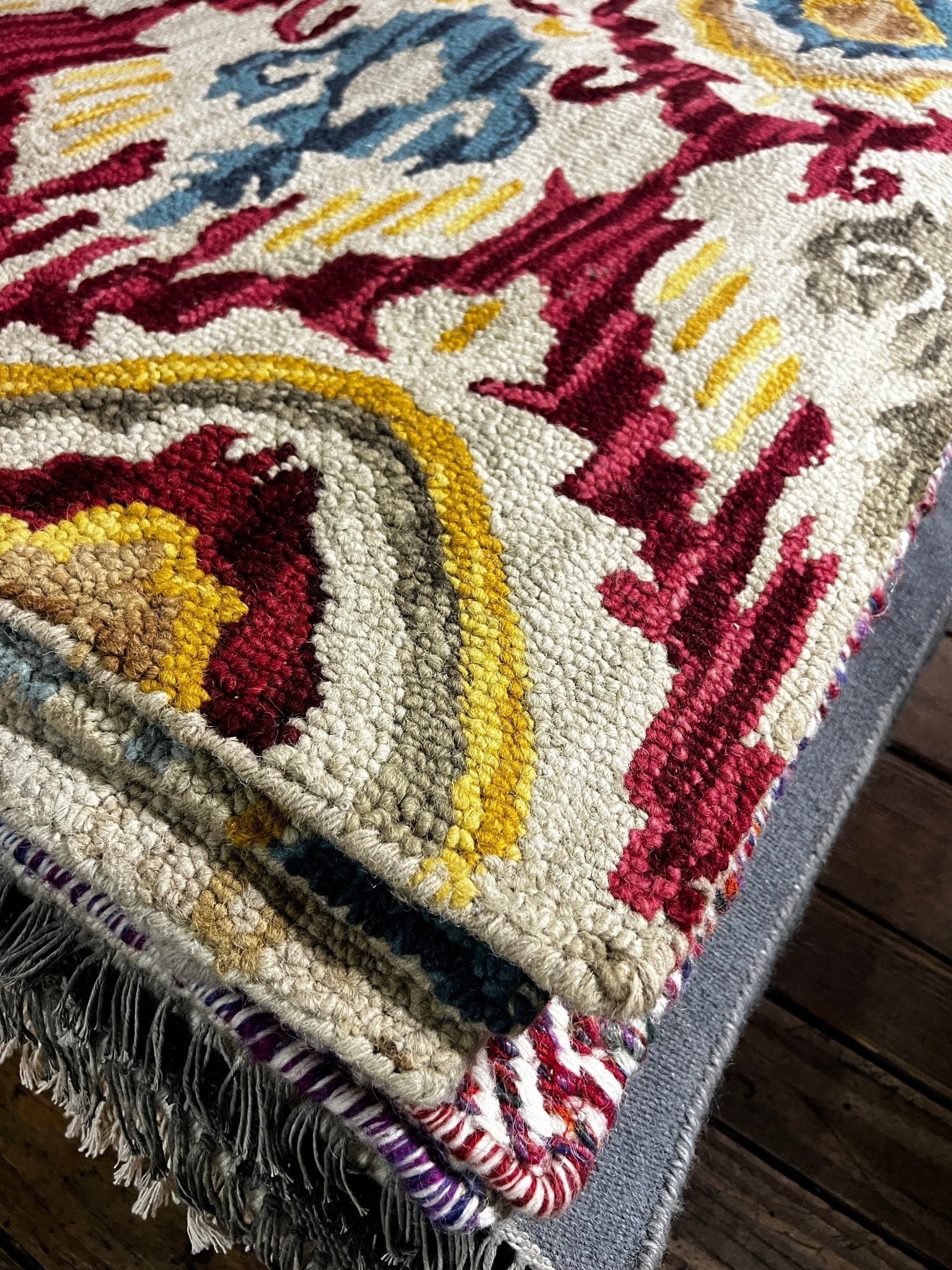 Gil Eavis Hand-Tufted Wool Natural Multi-Colored Runner (Multiple Sizes) | Banana Manor Rug Factory Outlet