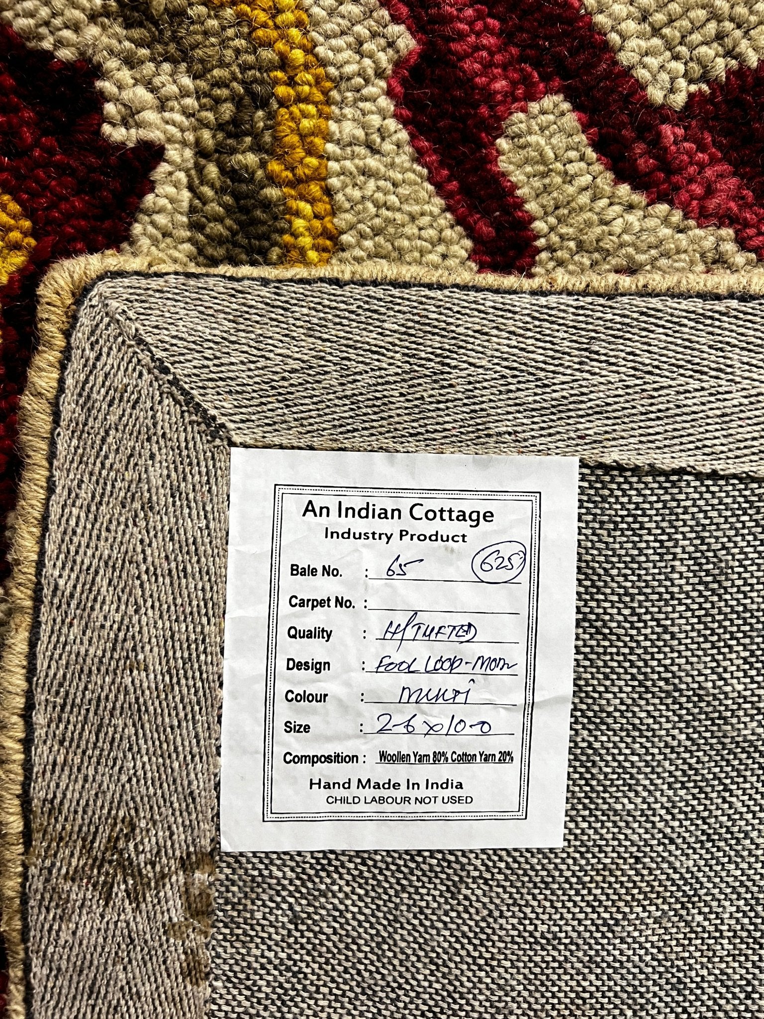 Gil Eavis Hand-Tufted Wool Natural Multi-Colored Runner (Multiple Sizes) | Banana Manor Rug Factory Outlet