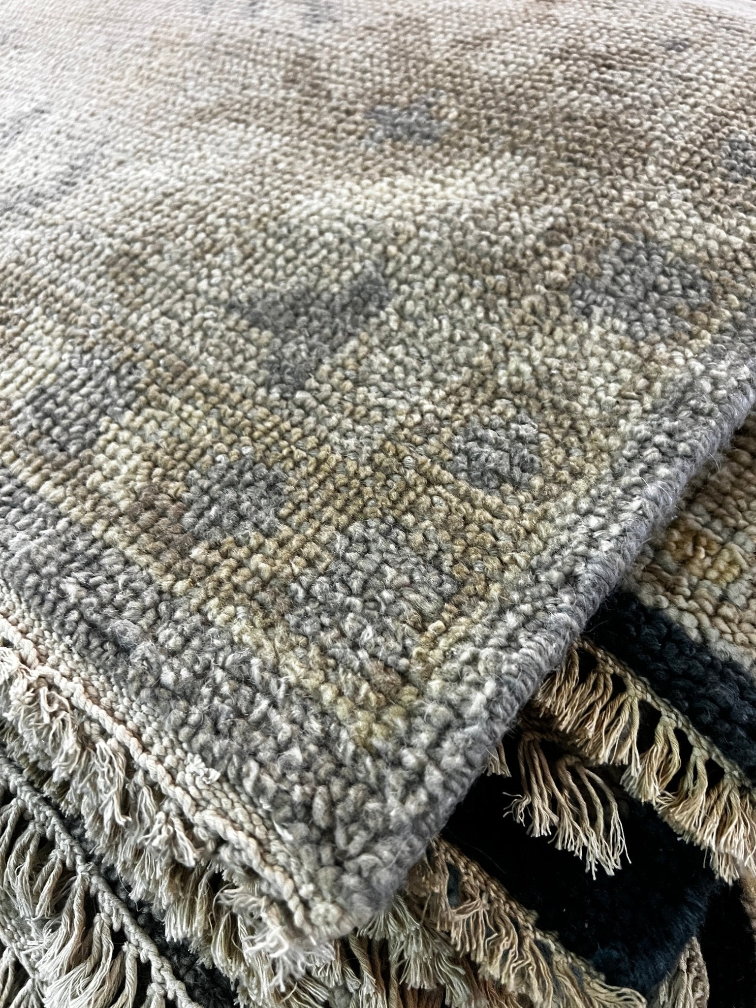 Gina 8x10.3 Hand-Knotted Silver & Grey Oushak | Banana Manor Rug Factory Outlet