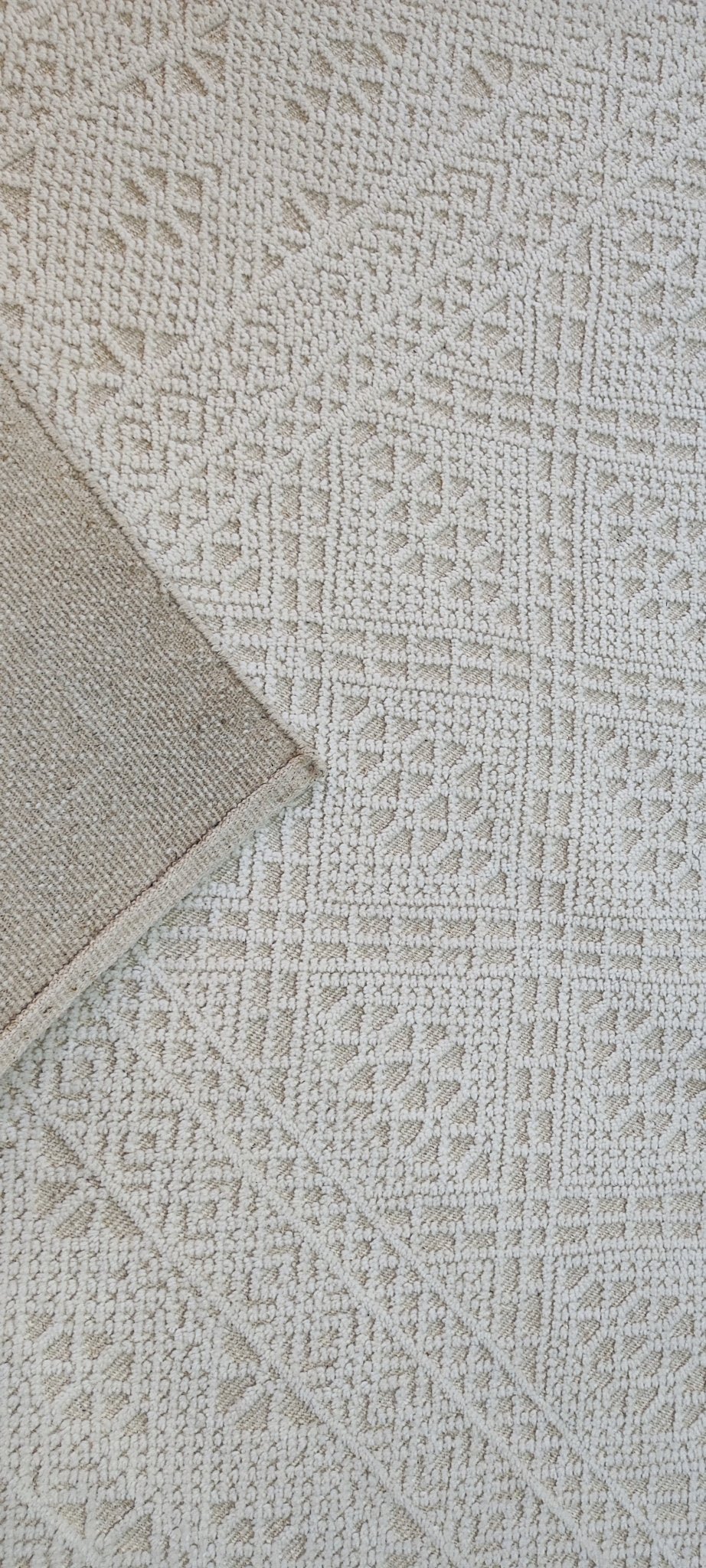 Giuliano 9x11.9 Hand-Knotted Ivory Modern | Banana Manor Rug Factory Outlet