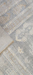 Gladys 8x9.9 Hand Knotted Silver & Grey Oushak | Banana Manor Rug Factory Outlet