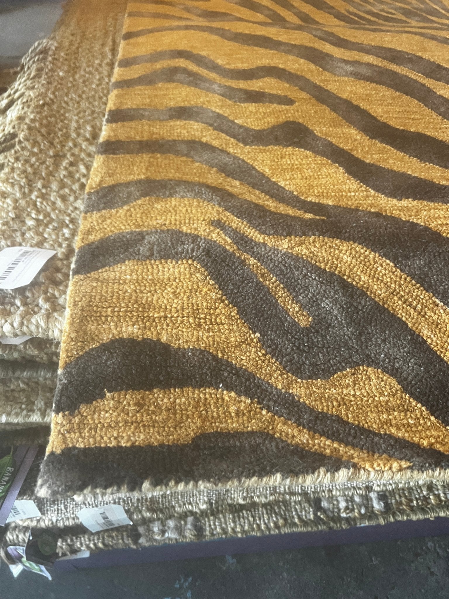 Go Tigres 5x8 Hand-Tufted Gold & Brown Tiger | Banana Manor Rug Factory Outlet