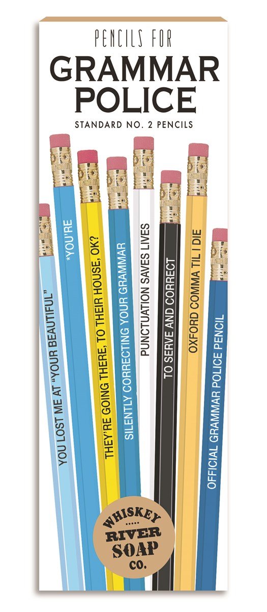 Grammar Police - Pencils | Banana Manor Rug Company