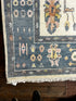 Greta 5x7 Ivory & Blue Oushak | Banana Manor Rug Factory Outlet