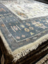 Greta 5x7 Ivory & Blue Oushak | Banana Manor Rug Factory Outlet