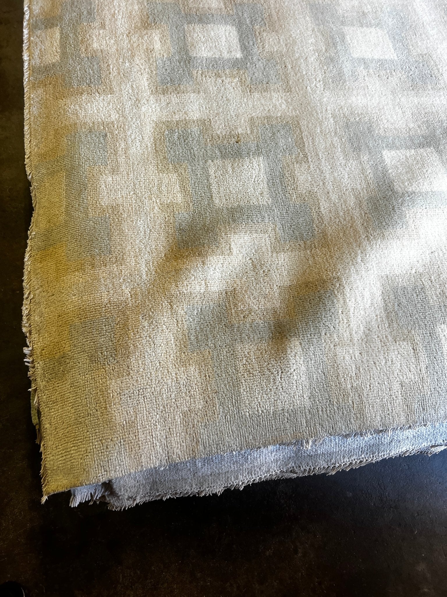 Greta Gynt 12x15 Beige and Brown Hand-Knotted Modern Rug | Banana Manor Rug Factory Outlet