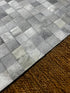 Grey and White Patched Cowhide Rug 8.1x10 | Banana Manor Rug Company