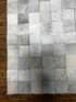 Grey and White Patched Cowhide Runner 2.5x8 | Banana Manor Rug Company