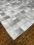 Grey and White Patched Cowhide Runner 2.5x8 | Banana Manor Rug Company