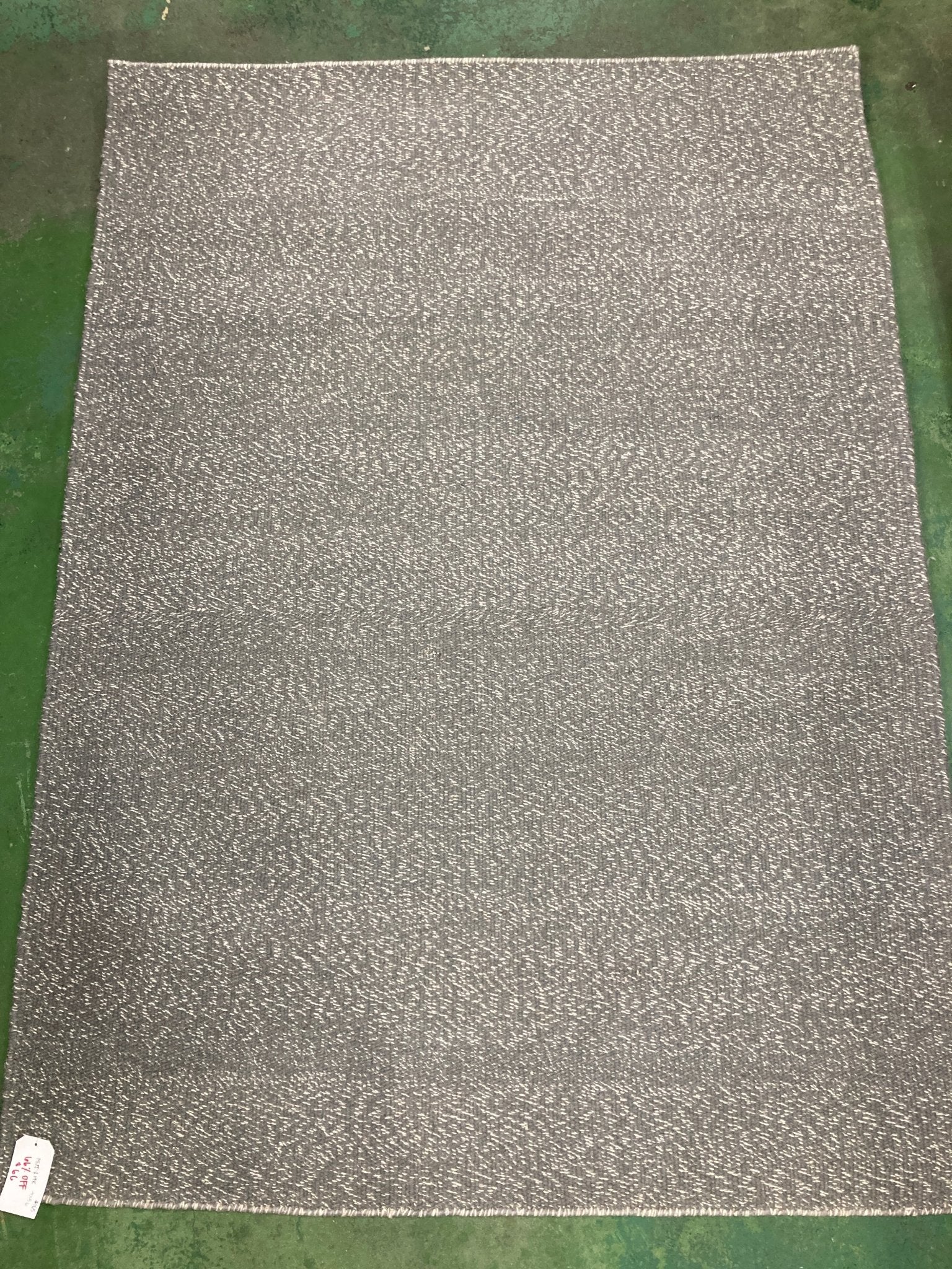 Grey Handwoven 4x5.6 Durrie Rug | Banana Manor Rug Company