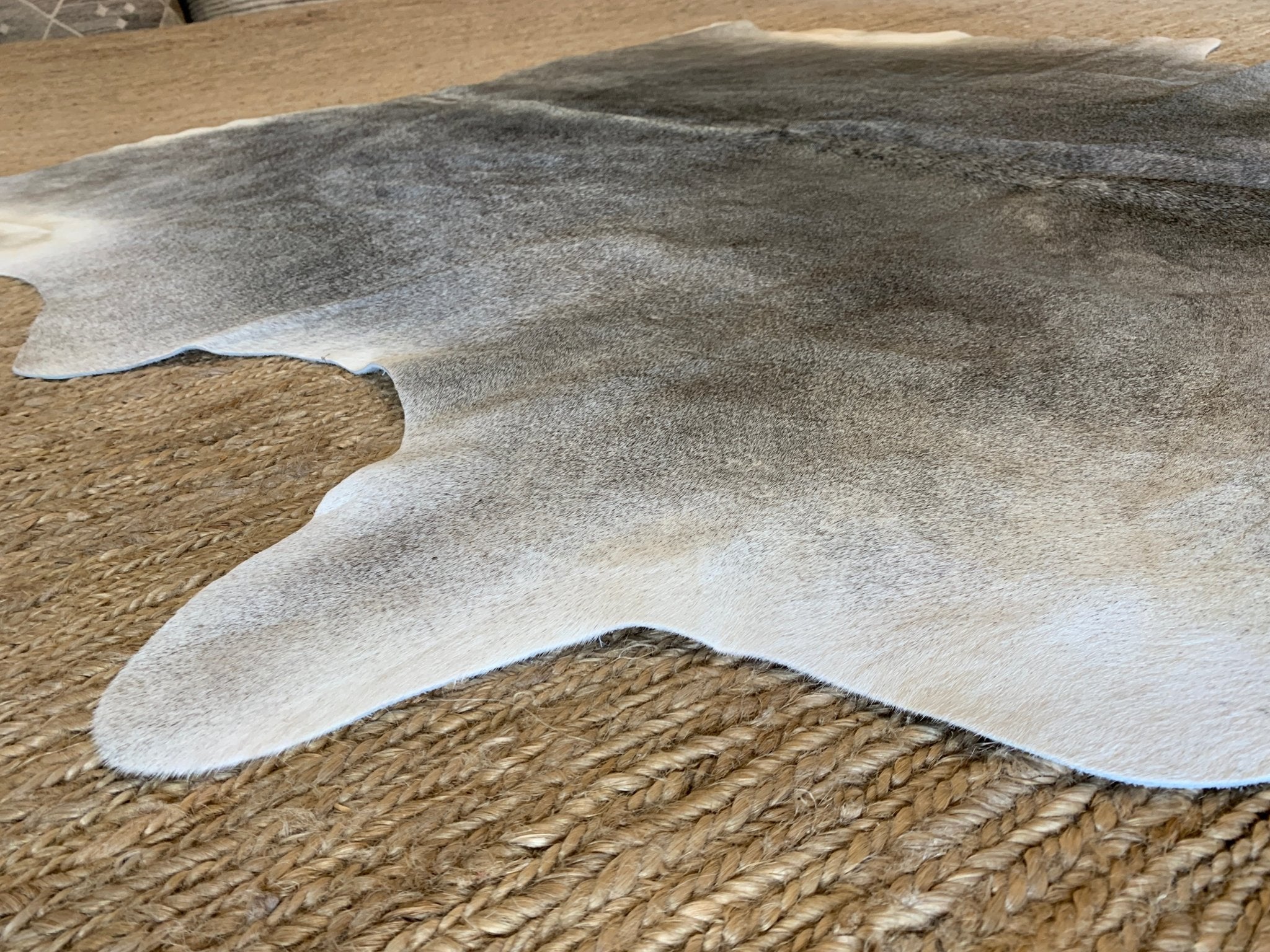 Gris Grey Cowhide Rug | Banana Manor Rug Company