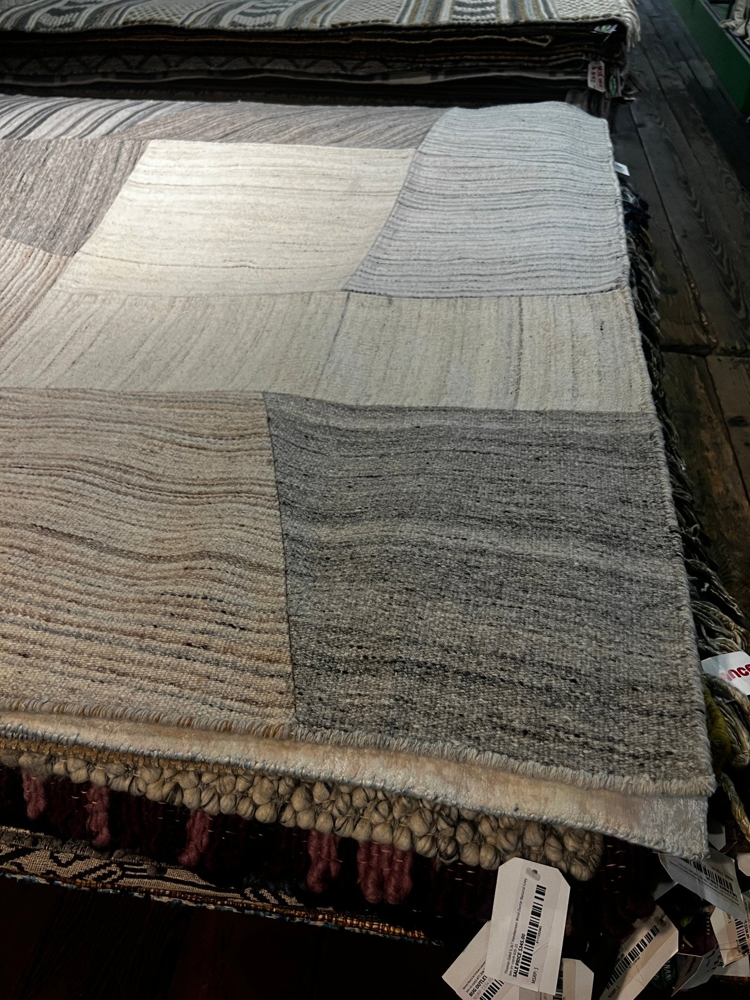 Gris-Gris 5.3x7.6 Handwoven Natural Patch | Banana Manor Rug Factory Outlet