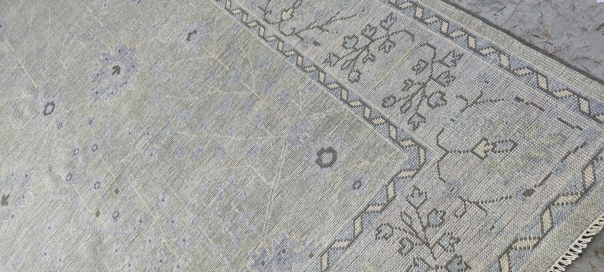 Gypsy Rose Lee 8.3x10 Hand Knotted Tan & Grey Oushak | Banana Manor Rug Factory Outlet