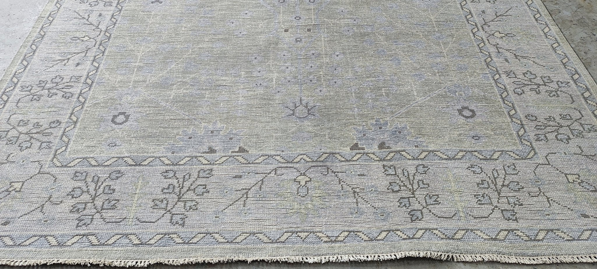 Gypsy Rose Lee 8.3x10 Hand Knotted Tan & Grey Oushak | Banana Manor Rug Factory Outlet