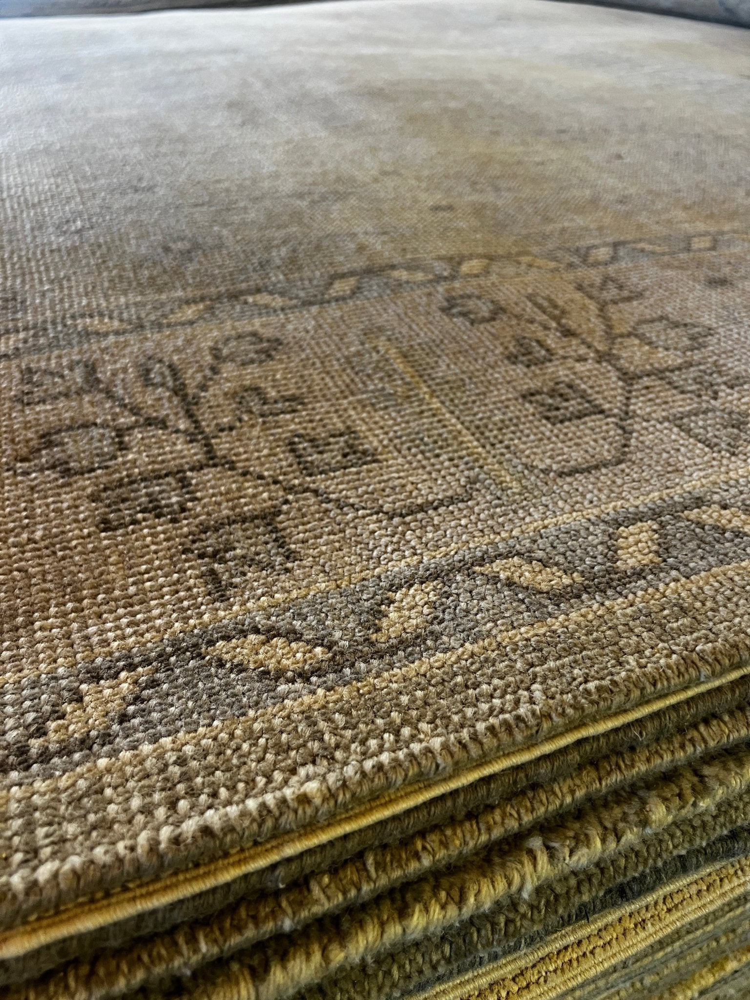 Gypsy Rose Lee 8.3x10 Hand-Knotted Tan & Grey Oushak | Banana Manor Rug Factory Outlet