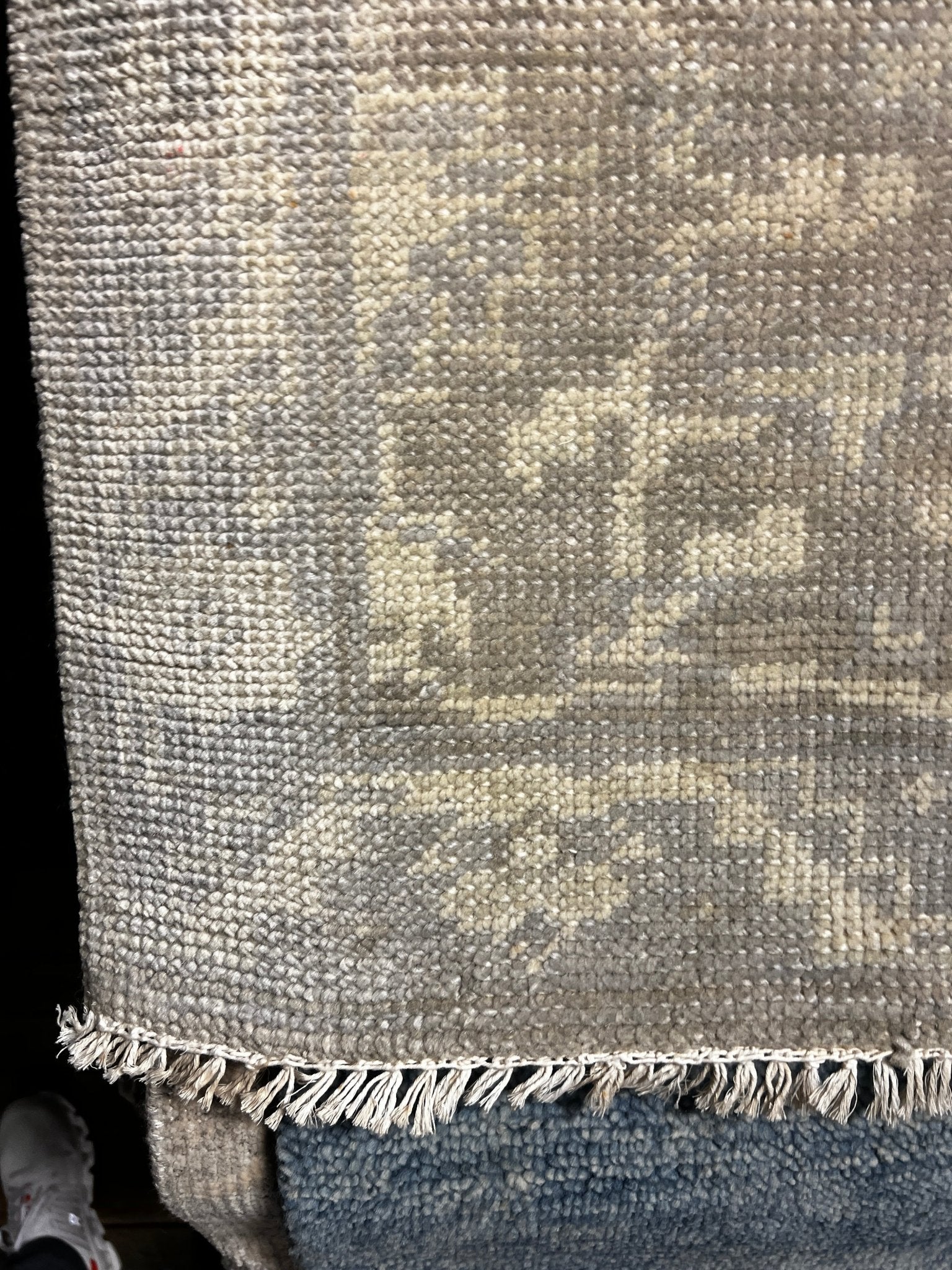 Hannah Welton 2.9x19 Hand-Knotted Grey & Silver Turkish Oushak | Banana Manor Rug Factory Outlet