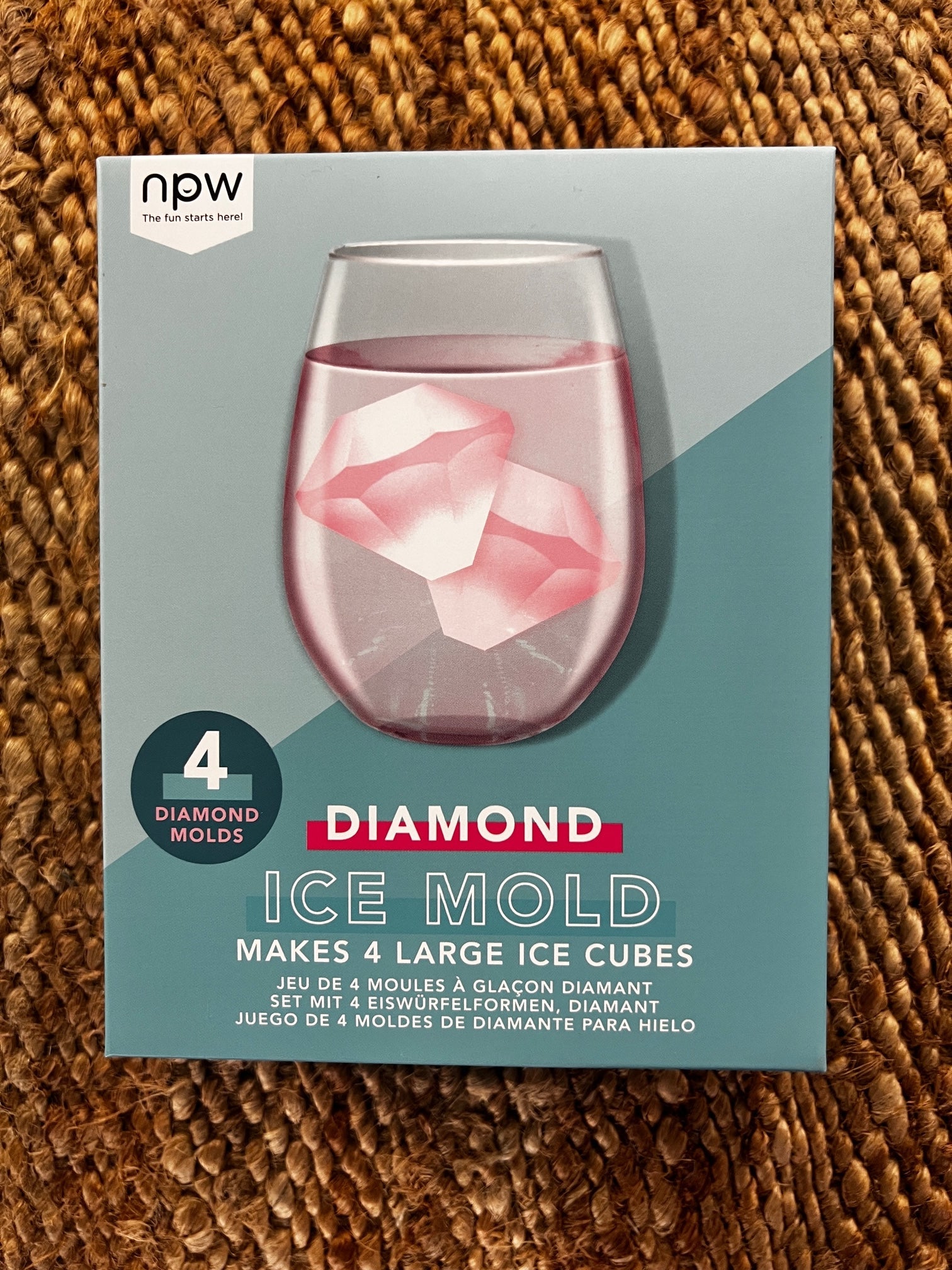 Happy Hour Diamond Ice Mold | Banana Manor Rug Company