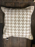 Harbor Large Tan and Ivory Handwoven Pillow | Banana Manor Rug Company