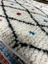 Harlequin Harlot 3.5x4.10 Black and White Handwoven Moroccan Rug | Banana Manor Rug Factory Outlet