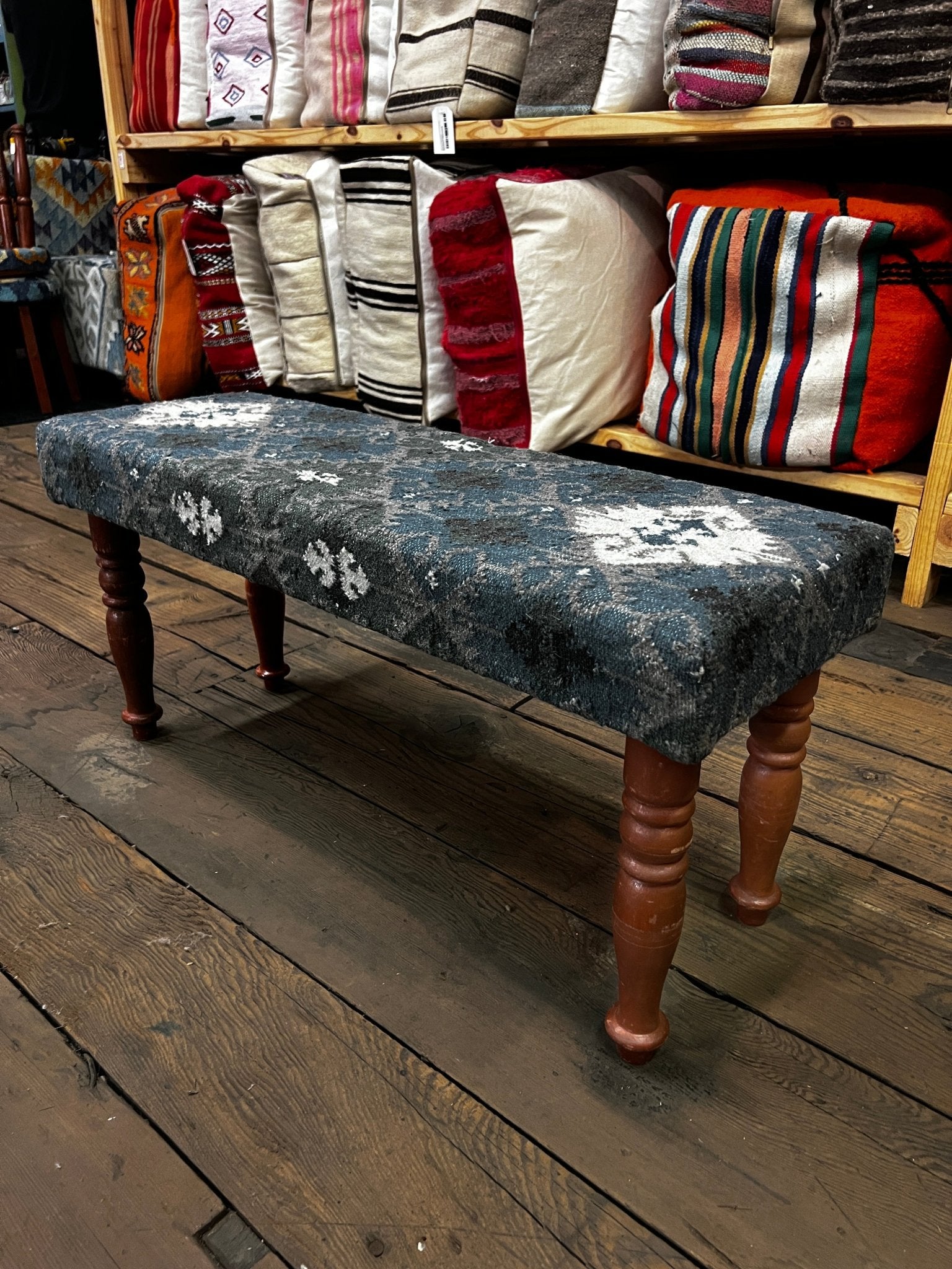 Harriet Andersson 34x10x16 Wooden Upholstered Bench | Banana Manor Rug Factory Outlet