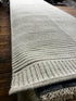 Harry 3x12 Hand-Knotted Ivory & Grey Cut Pile Runner | Banana Manor Rug Factory Outlet