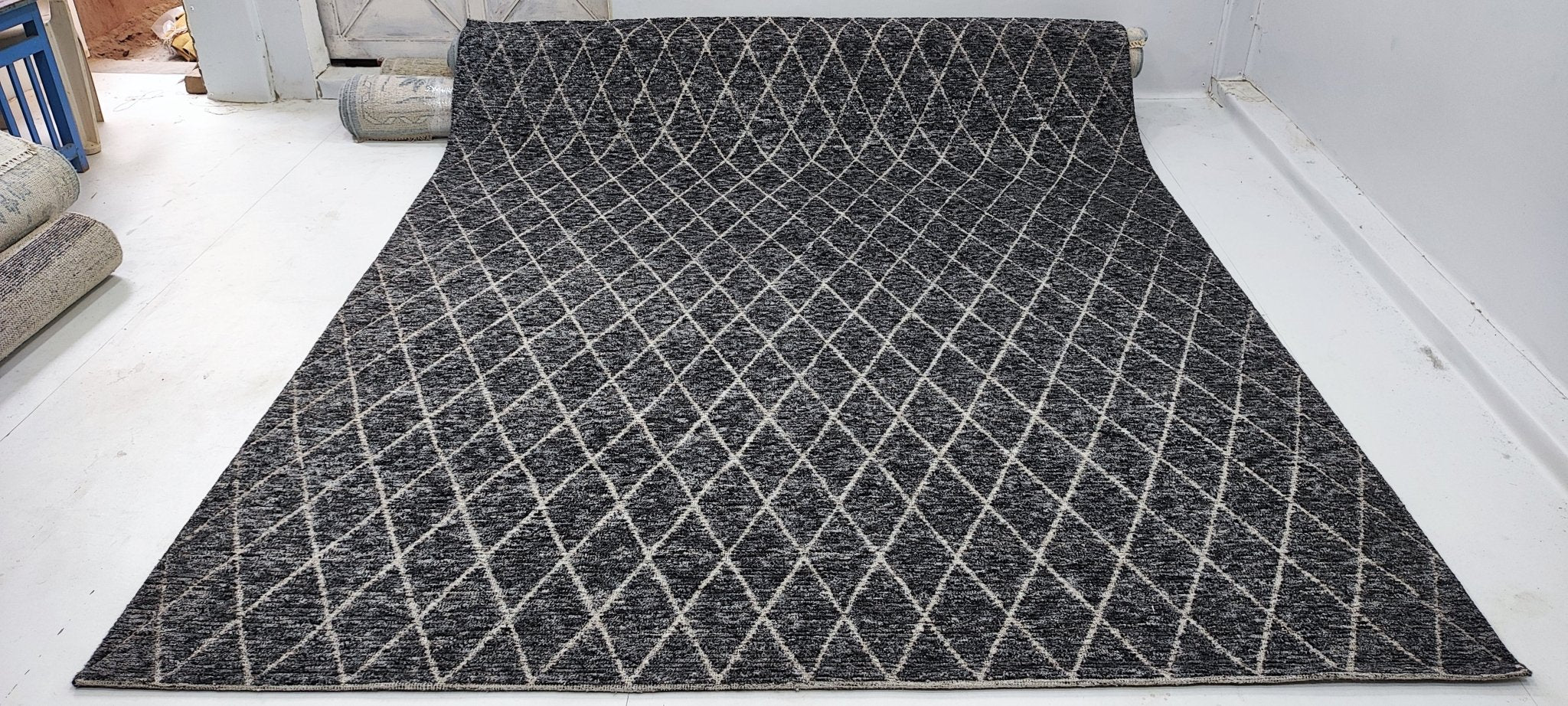 Harvey 8x10 Hand-Knotted Grey High Low | Banana Manor Rug Factory Outlet