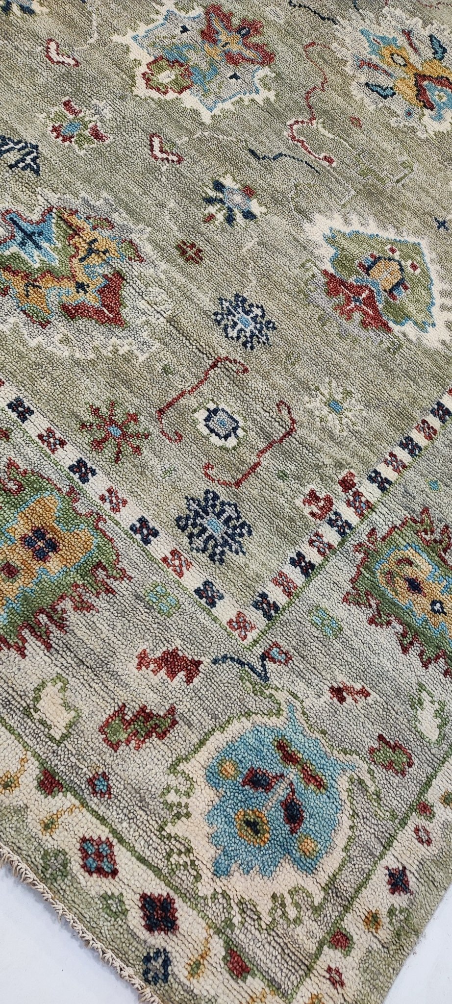 Hattie Adams 9x12 Hand-Knotted Tan Oushak | Banana Manor Rug Factory Outlet