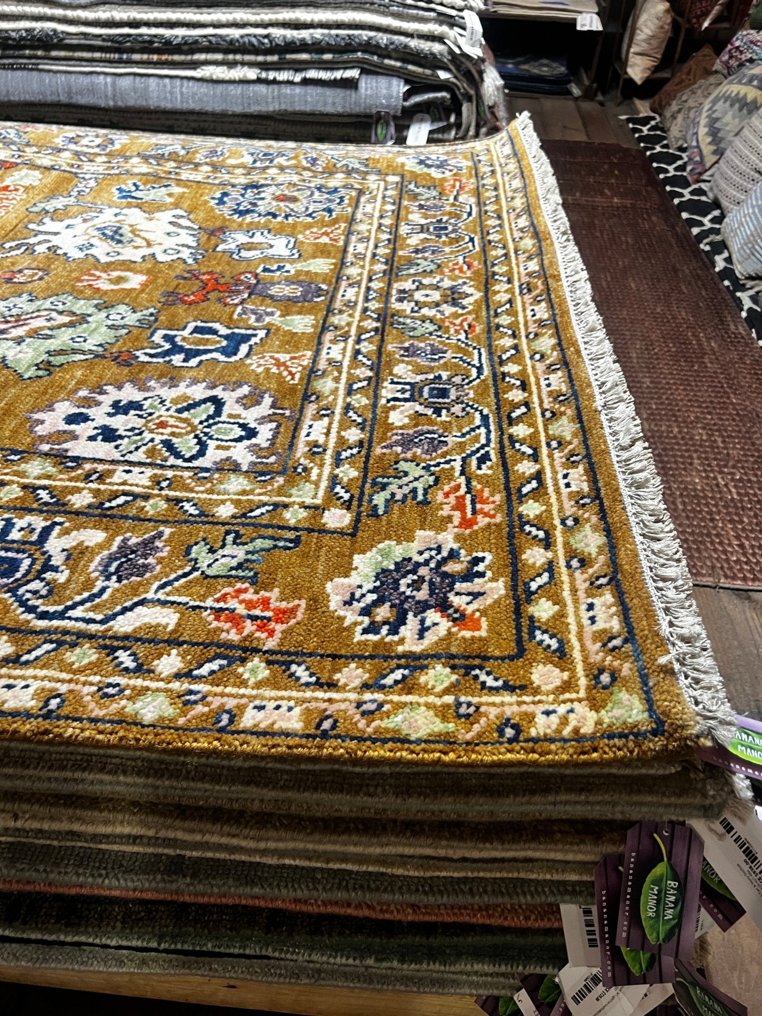 Heather Kozar 5x8 Hand-Knotted Brown Oushak | Banana Manor Rug Factory Outlet