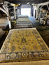 Hennessey 8x10 Light Yellow and Grey Hand-Knotted Oushak Rug | Banana Manor Rug Factory Outlet