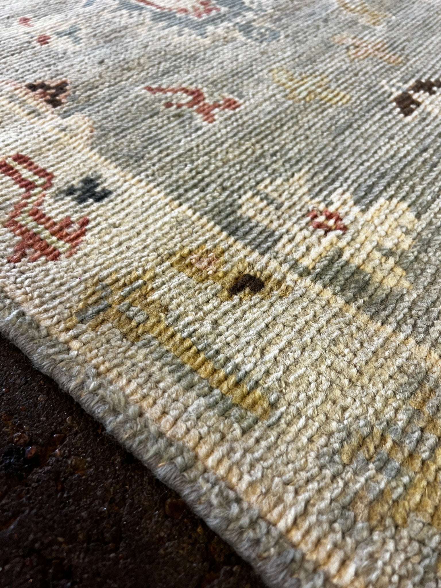 Hilary Hahn 2.6x14.6 Hand-Knotted Grey & Silver Turkish Oushak | Banana Manor Rug Factory Outlet