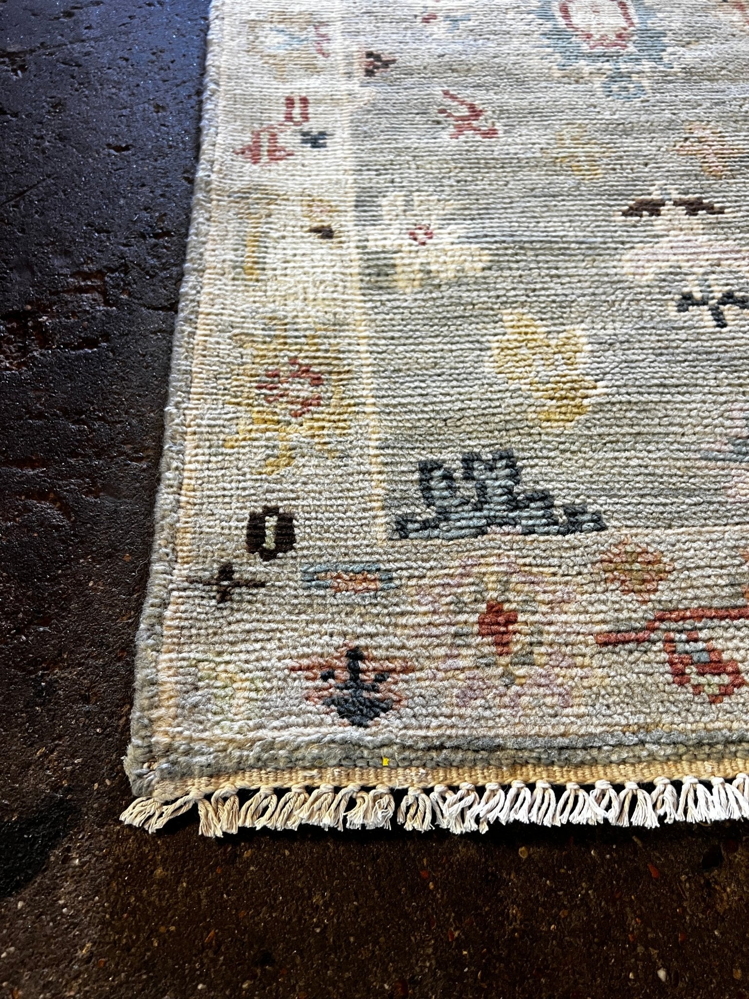 Hilary Hahn 2.6x14.6 Hand-Knotted Grey & Silver Turkish Oushak | Banana Manor Rug Factory Outlet