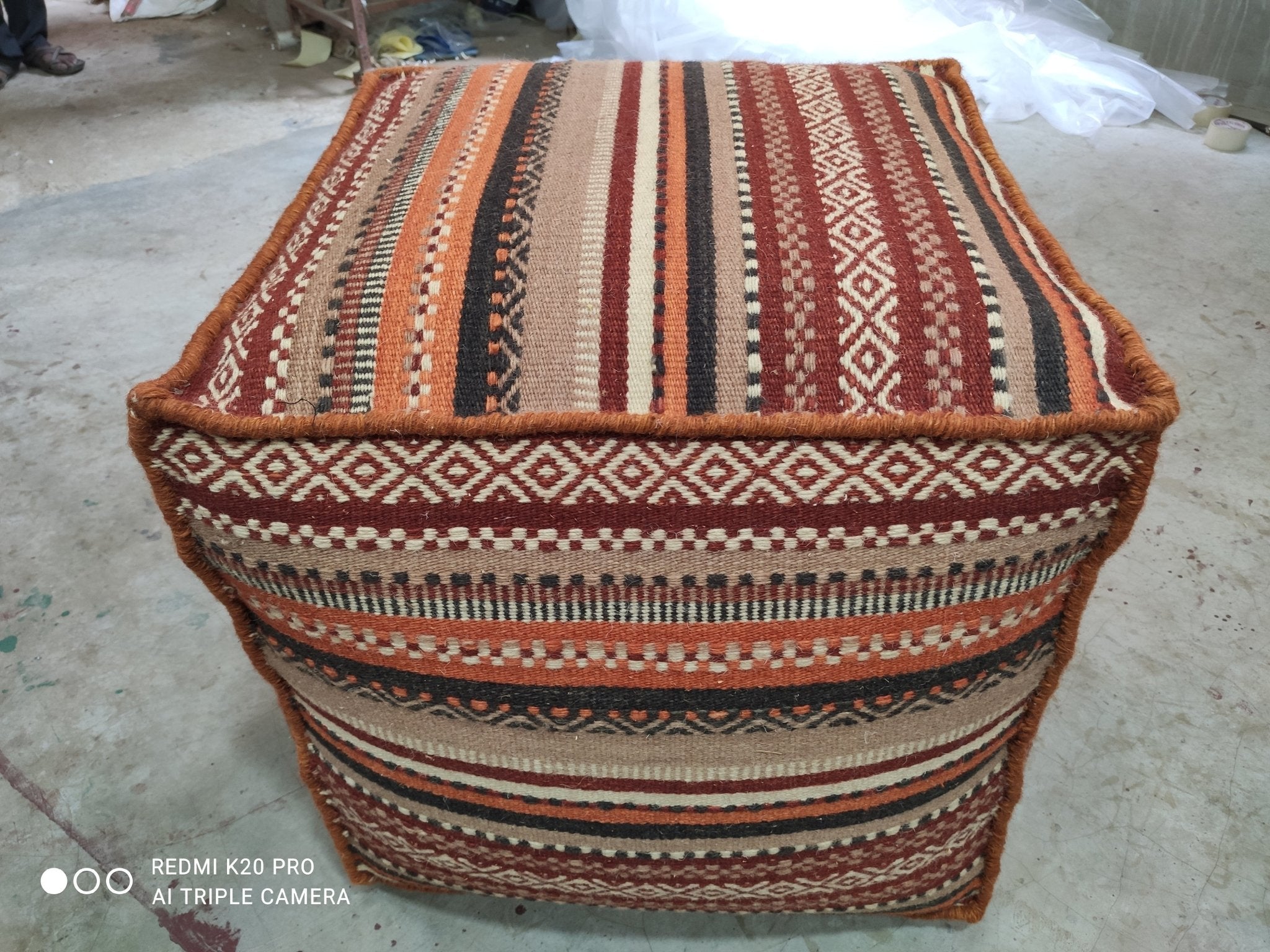 Holidome Handwoven Pouffe | Banana Manor Rug Company