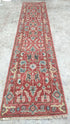 Holly 2.6x10.3 Hand-Knotted Rust Oushak Runner | Banana Manor Rug Company