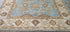 Holly Hickey Moore Light Blue and Beige Hand-Knotted Oushak Rug 8.3x10 | Banana Manor Rug Company