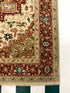 Holly Kinder Hand-Knotted 9x12 Beige & Red Oriental Rug | Banana Manor Rug Company