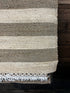 Howard Johnson 5.3x8 Handwoven Striped Natural and Brown Jute Rug | Banana Manor Rug Company
