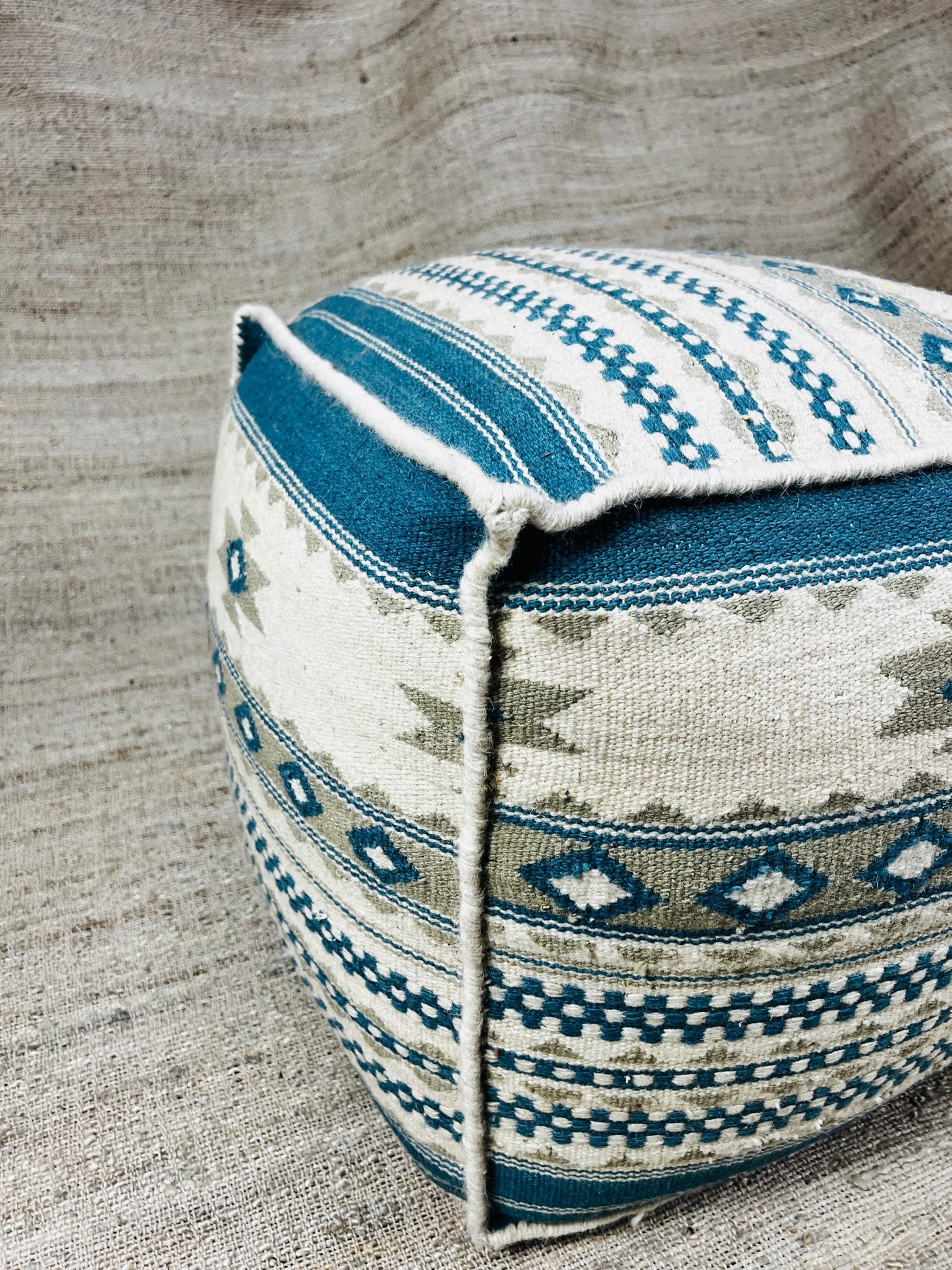 Huegel Handwoven Pouffe | Banana Manor Rug Company