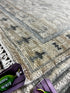 Ida Haendel 2.6x7.9 Hand-Knotted Beige & Silver Turkish Oushak | Banana Manor Rug Factory Outlet