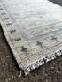 Ida Haendel 2.6x7.9 Hand-Knotted Beige & Silver Turkish Oushak | Banana Manor Rug Factory Outlet