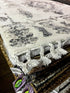 Indy 4.9x7.9 Ivory & Grey High Low Hand Knotted | Banana Manor Rug Factory Outlet