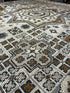 Inna Korobkina 9x12 Hand-Knotted Oushak Rug Ivory and Brown | Banana Manor Rug Factory Outlet