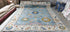 Irene 9x11.9 Hand-Knotted Blue & Ivory Oushak | Banana Manor Rug Factory Outlet