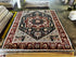 Ivy Sherman 8x10 Dark Grey and Red Hand-Knotted Oriental Rug | Banana Manor Rug Factory Outlet