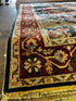 Ivy Sherman 8x10 Dark Grey and Red Hand-Knotted Oriental Rug | Banana Manor Rug Factory Outlet