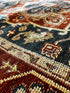 Ivy Sherman 8x10 Dark Grey and Red Hand-Knotted Oriental Rug | Banana Manor Rug Factory Outlet